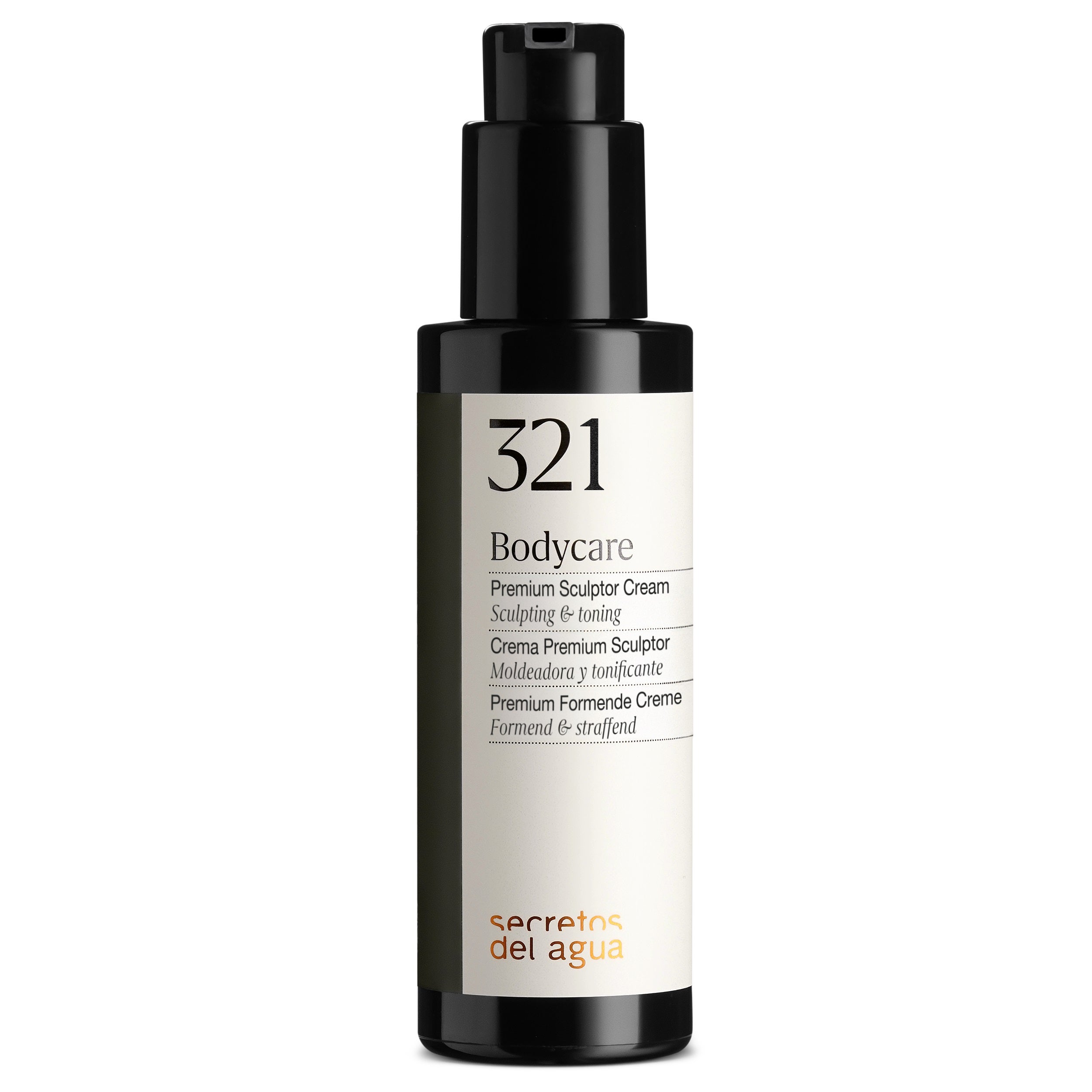 Crema Premium Sculptor de Secretos del Agua (44 euros). Tratamiento que combate la celulitis y previene su formación actuando sobre el metabolismo de los adipocitos. Posee una acción drenante que mejora la circulación sanguínea y favorece la eliminación de líquidos y grasas localizadas. Depura toxinas para conseguir una silueta más estilizada y firme.
