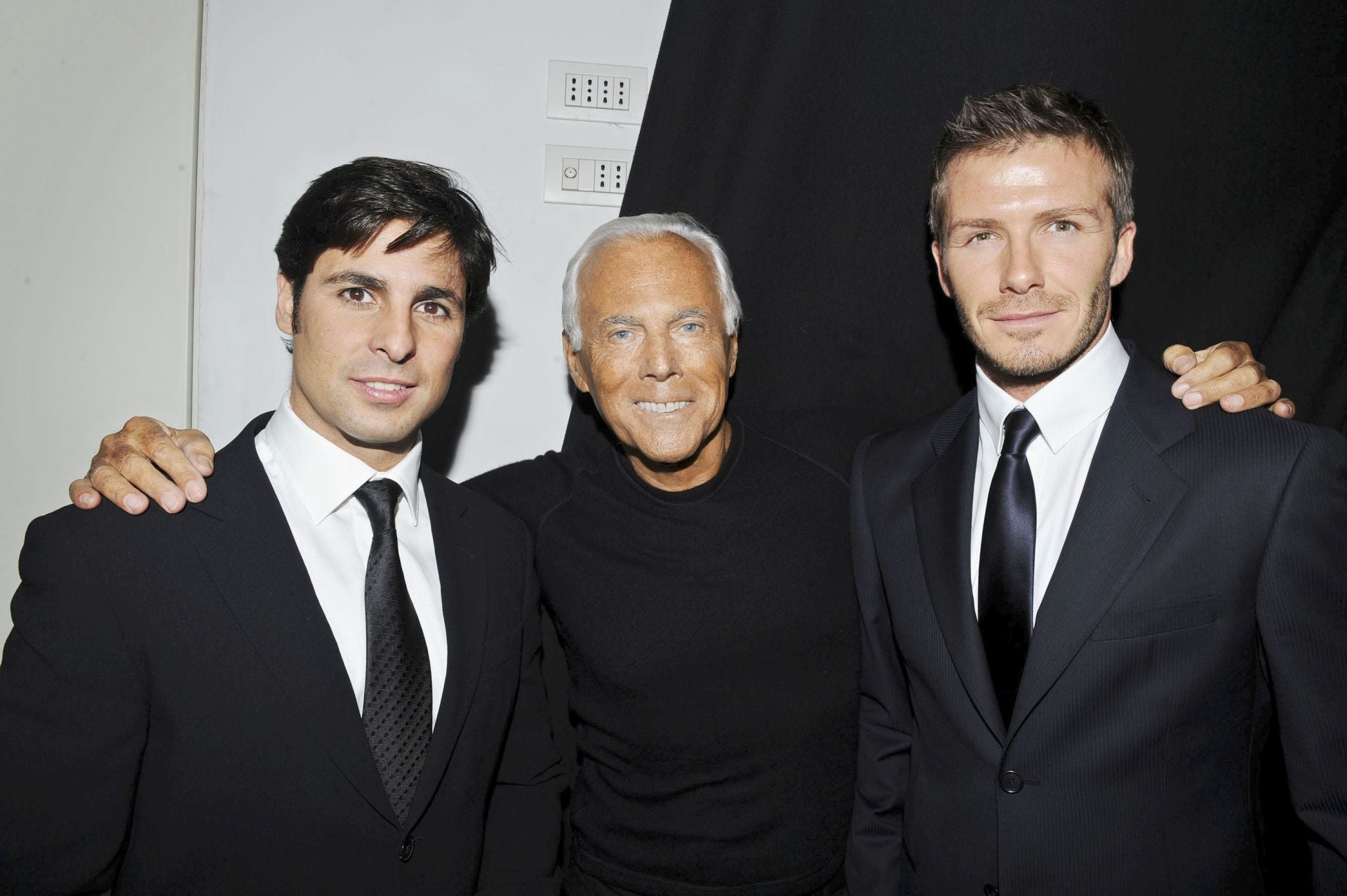 El diseñado con  Frascisco Rivera y David Beckham. 