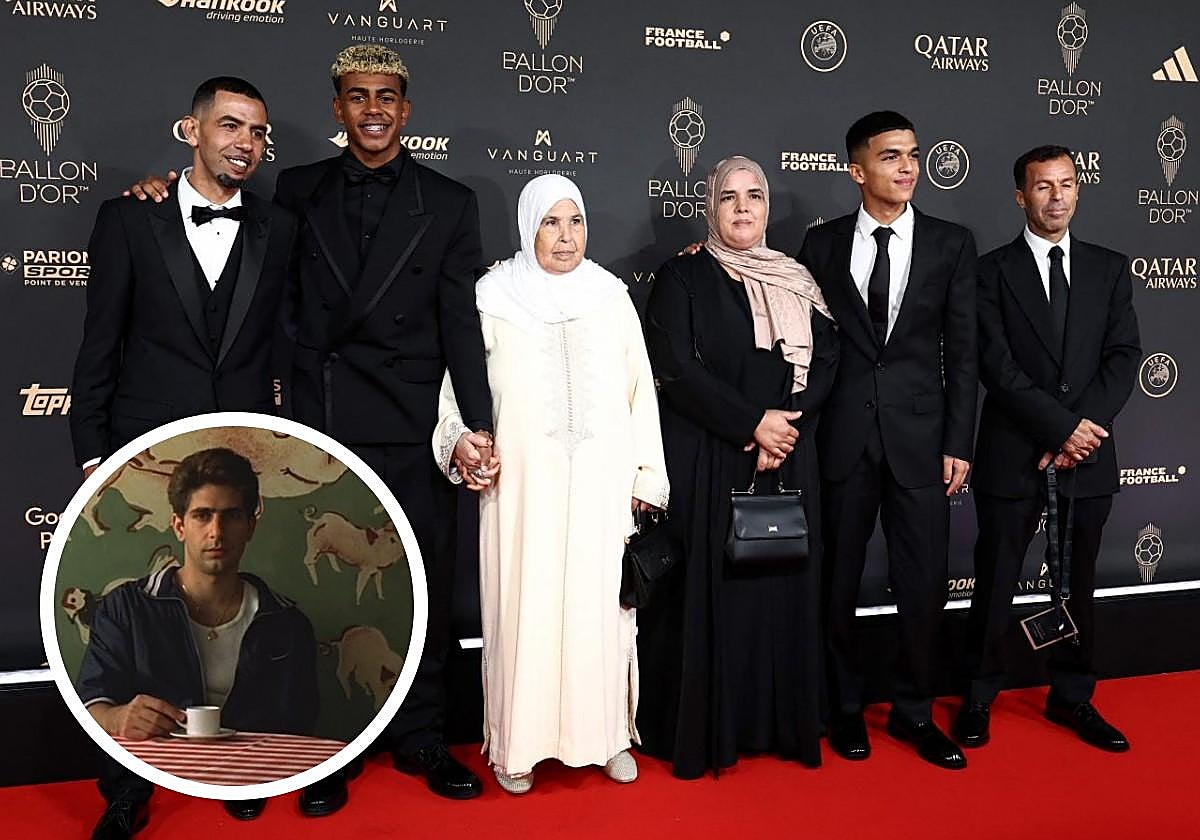 Un experto en moda no se corta y habla así de la ropa de Lamine Yamal y su familia en la gala del Balón de Oro: «Surrealista»