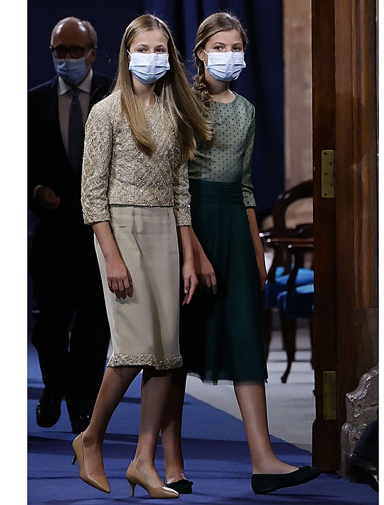 Doña Leonor y Doña Sofía en los Premios Princesa de Asturias de 2020, marcados por la pandemia.