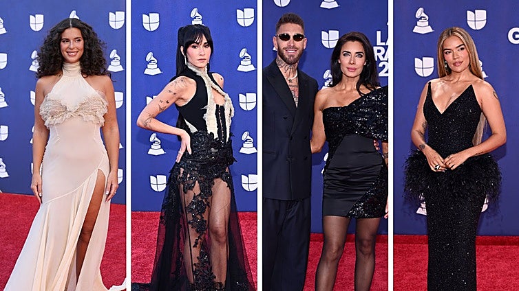 De Aitana a Pilar Rubio: los looks más llamativos de la alfombra roja de los Latin Grammy 2025