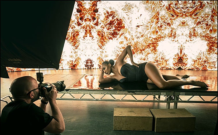 Imagen principal - Backstage de la sesión de fotos para el calendario