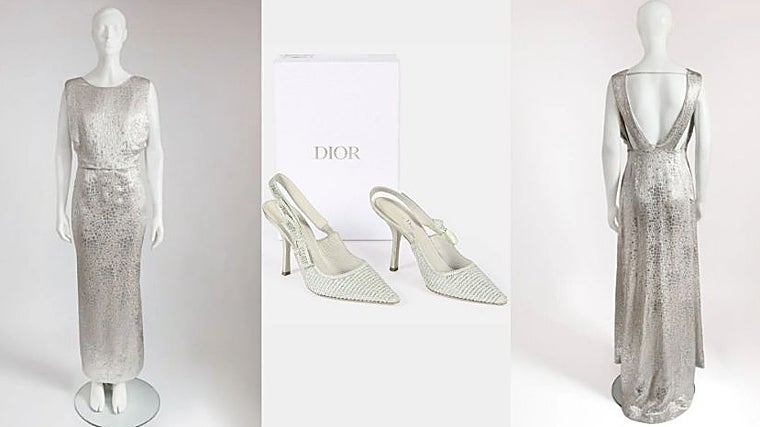 Vestido e sapatos Maria Grazia Chiuri