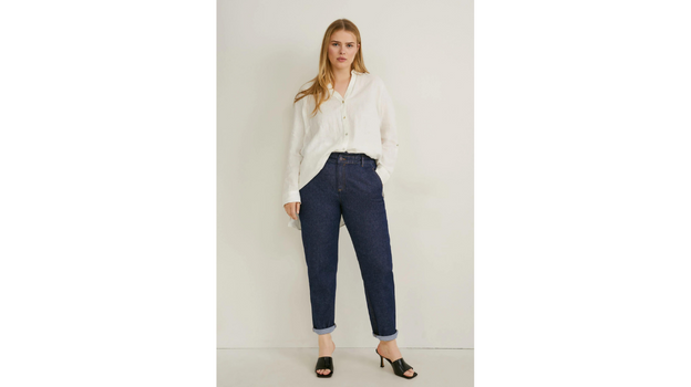 Tapered jeans high waist reciclados 39,99 €