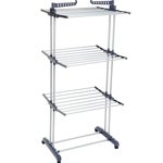 Imagen - Amazon Basics – Tendedero tipo torre, para interior, con alas plegables