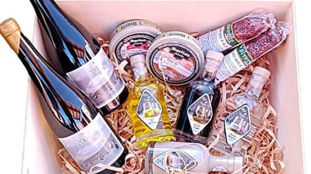 Cesta de alimentos selectos