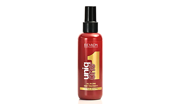 Bote color rojo de protector térmico para el cabello