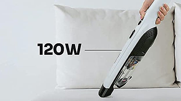 Aspirador de mano color blanco