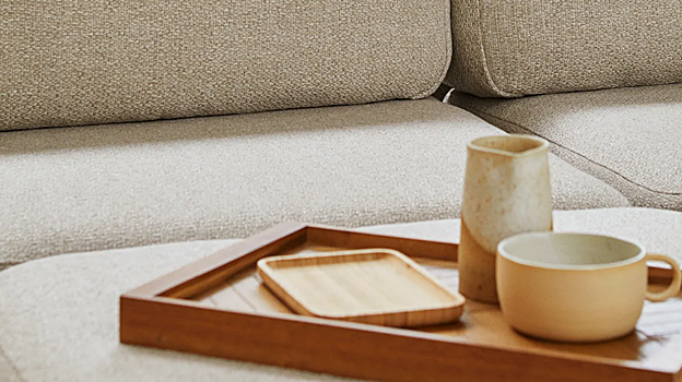 Sofá con tapizado resistente al agua