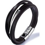 Imagen - Pulsera de piel para Papá con grabado