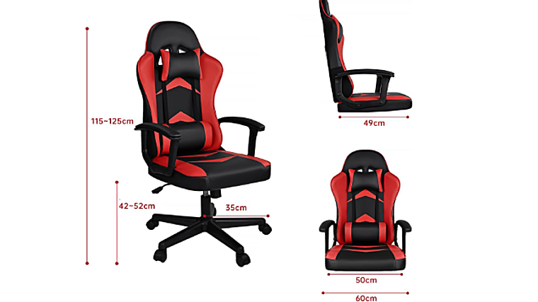 Confort y estilo gamer: la silla ergonómica con cojines lumbar y cervical que necesitas