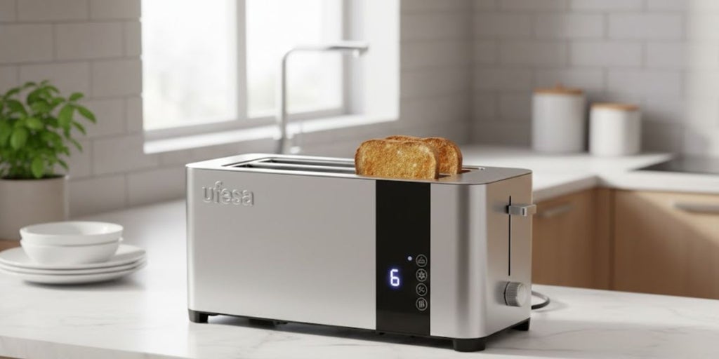 He pillado esta tostadora Ufesa rebajada en MediaMarkt: ahora mis días empiezan felices y no me da pereza desayunar