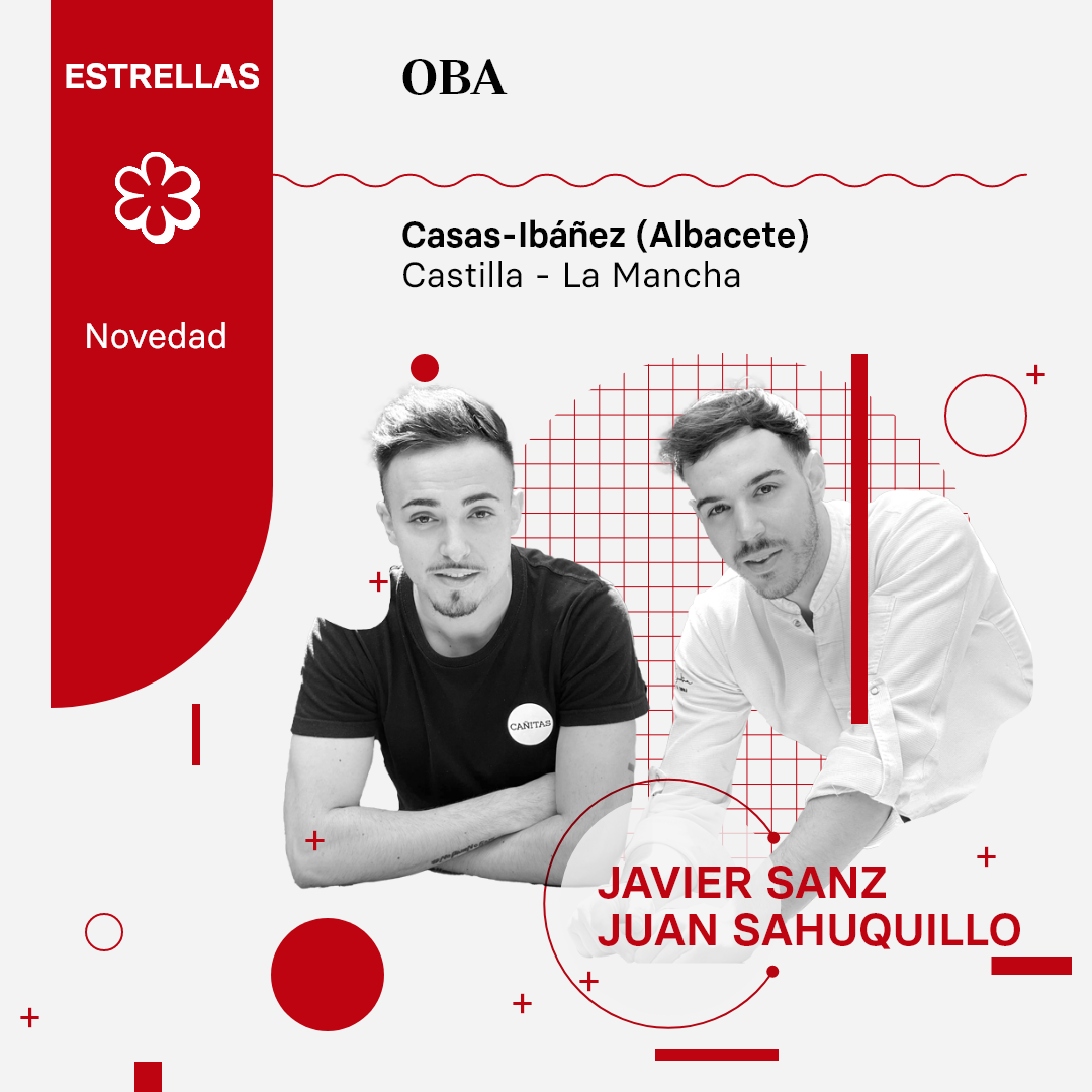 Oba, de Javier Sanz y Juan Sahuquillo y ubicado en Casas-Ibañez, logra su primera estrella Michelin