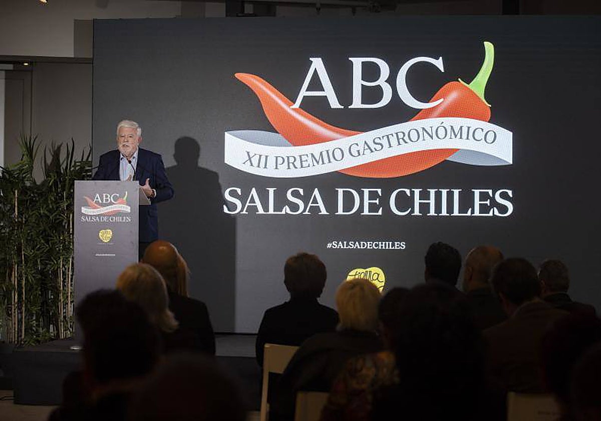 El crítico de ABC, Carlos Maribona, en la gala de entrega de los Premios Salsa de Chiles 2022