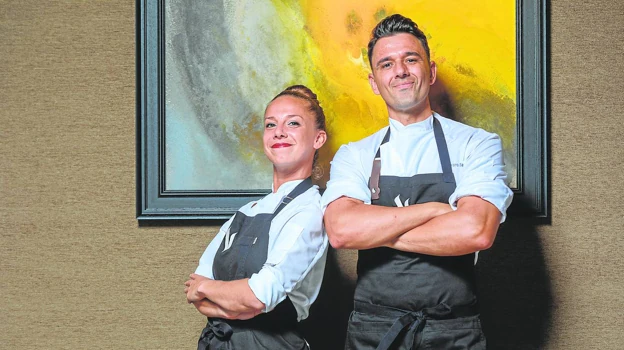 María Cano y Álvaro Salazar, 'sous chef'  y chef en el dos estrellas VORO