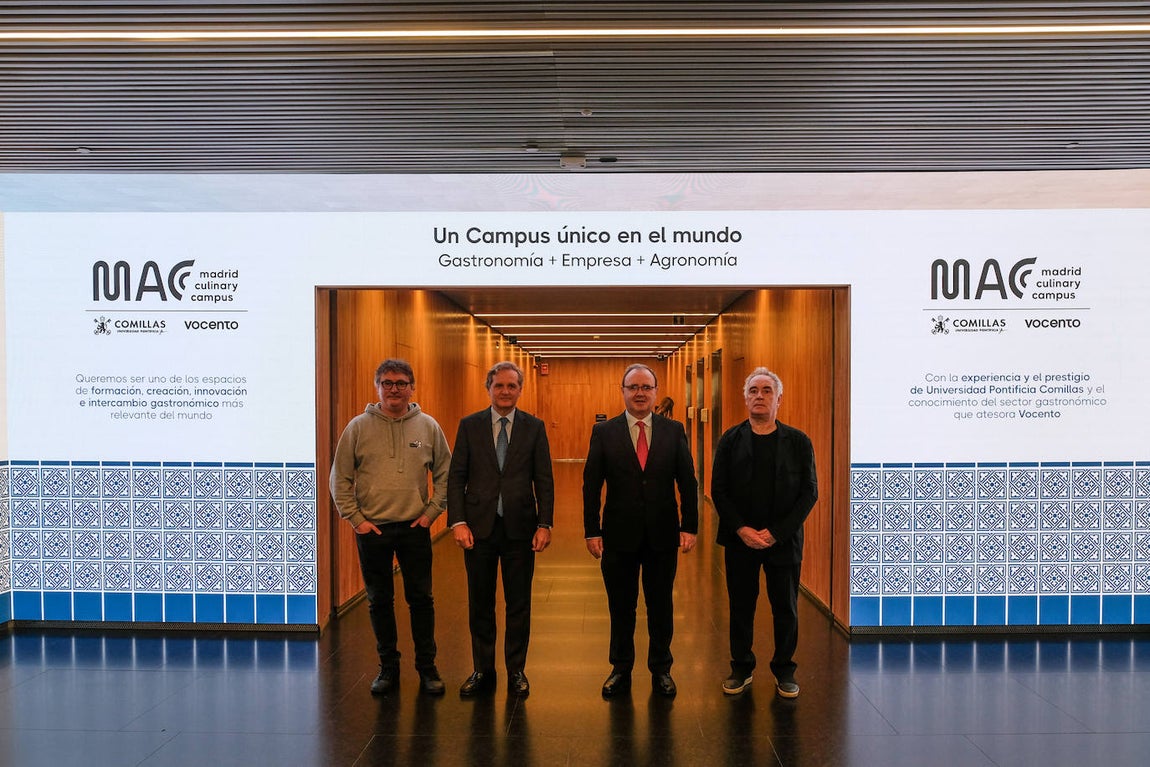 Aduriz, Ybarra, Sanz y Adriá en la sede de Vocento y ABC en Madrid