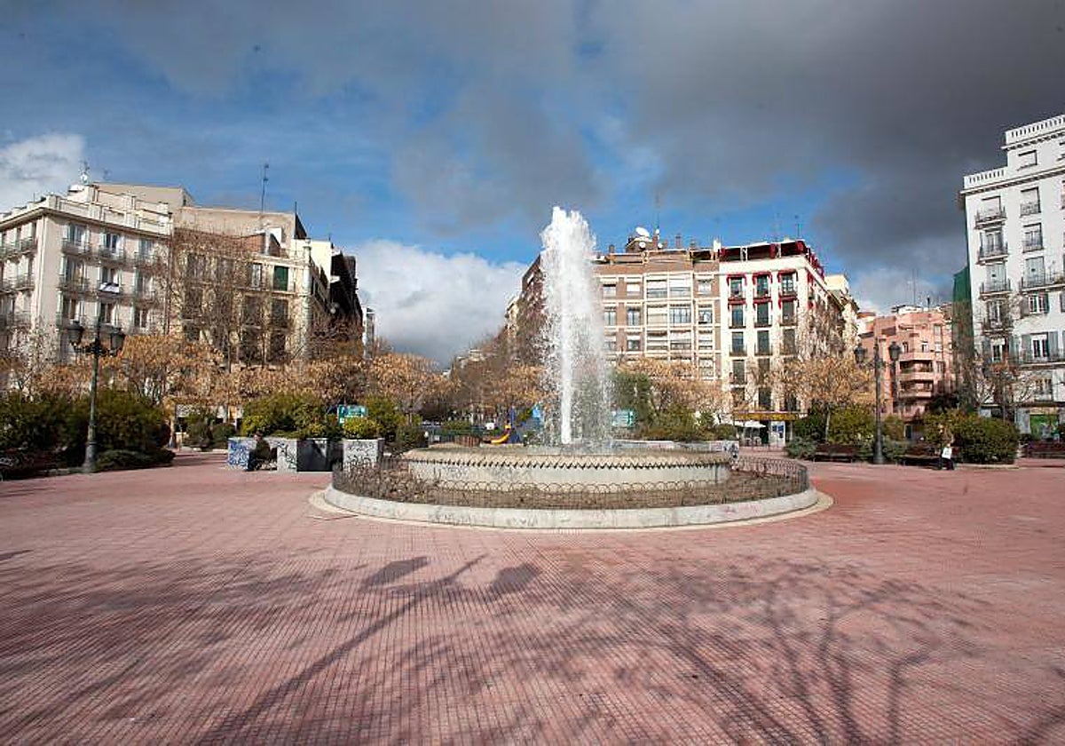 Plaza de Olavide, en el distrito Chamberí, Madrid