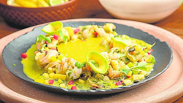 Aguachile güero de pulpo en Bakan