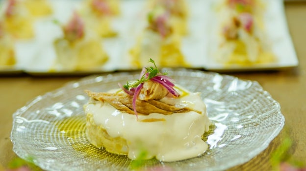 Ensaladilla rusa de La Viña de Henao Casa de Comida de Bilbao, ganadora del VI Campeonato Nacional de este famoso plato.