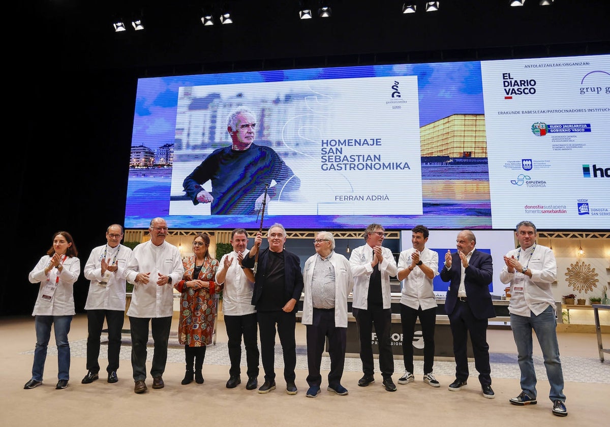 Homenaje a Ferran Adriá en San Sebastián Gastronomika 2023