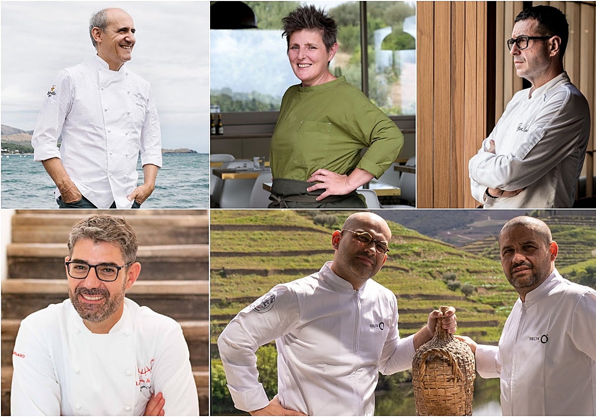 Paco Pérez, Viviana Varese, Ricard Camarena, Accursio Craparo y los hermanos Geadas.