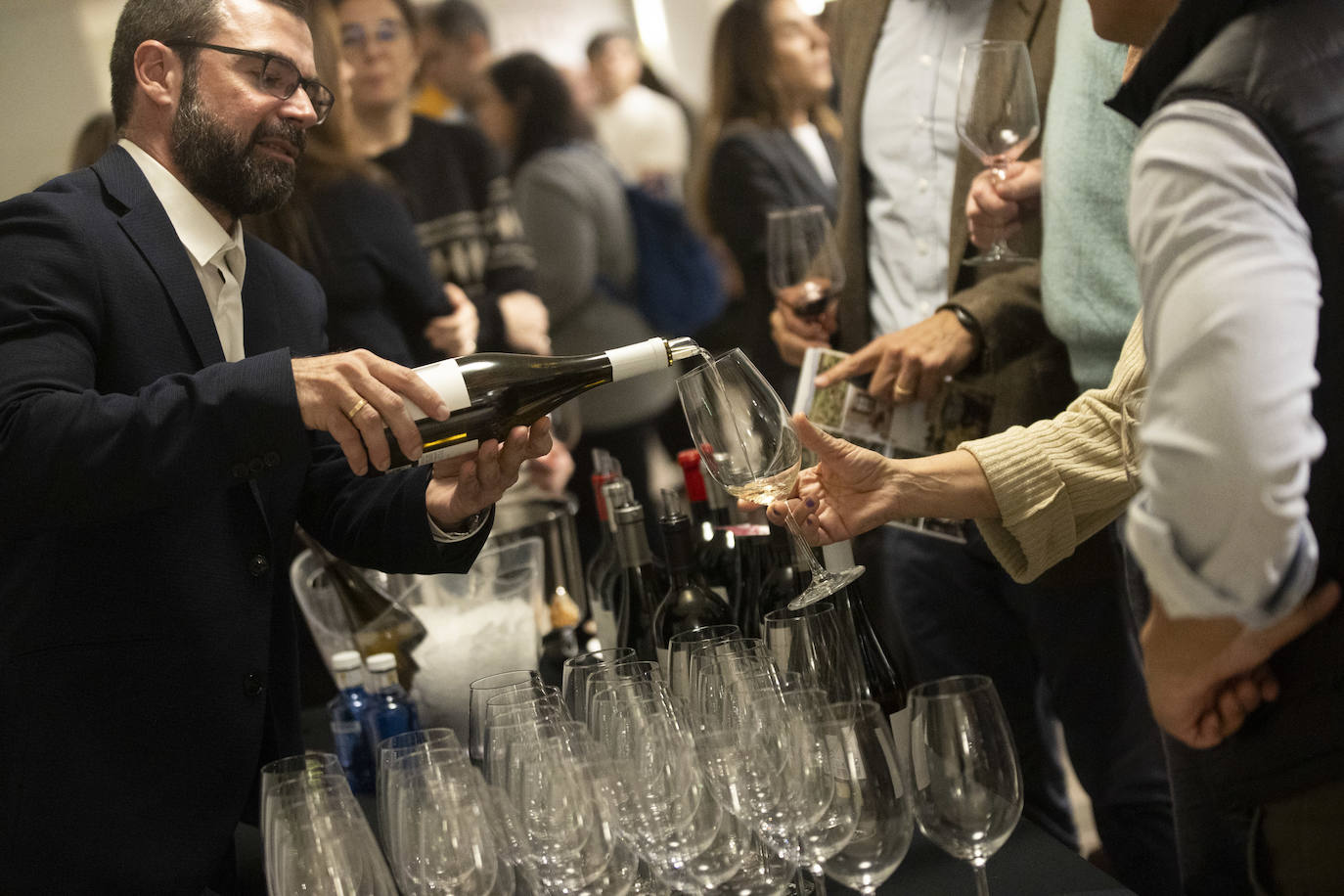 IX Salón del Vino de ABC realizado en el Centro Comercial ABC Serrano, en Madrid, y patrocinado por García Baquero