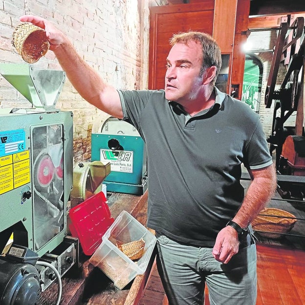 Santos Ruiz, gerente del Consejo Regulador de la D.O. Arroz de Valencia, en el Museo del Arroz de Valencia