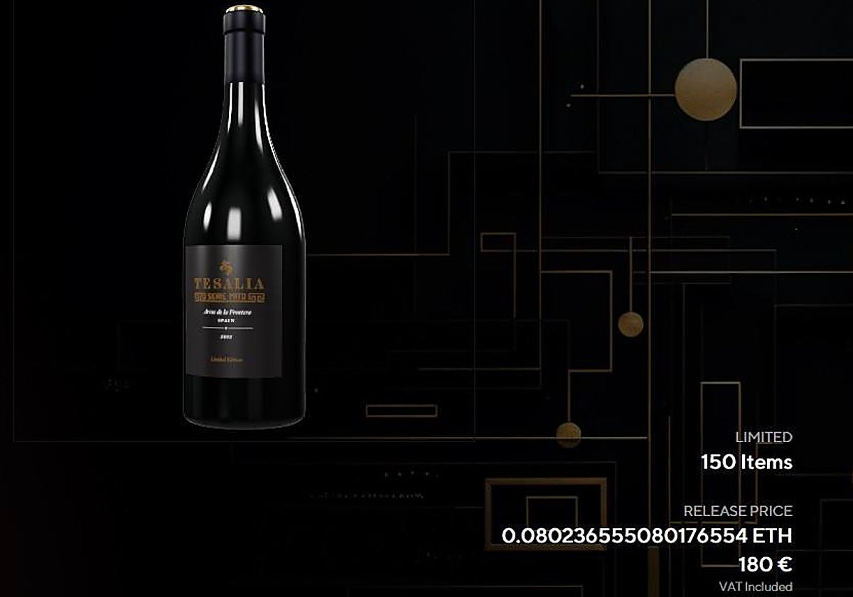 El 'gemelo digital' de Mito, el mágnum NFT que vende la Bodega Tesalia