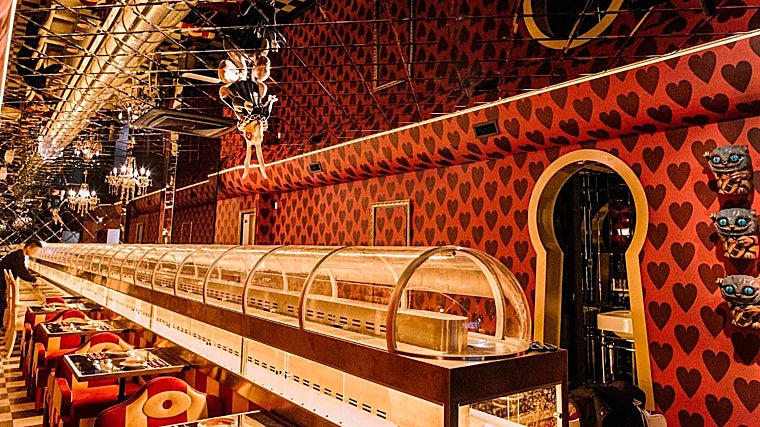 The Kaiten Wonderland, con su cinta continua de sushi