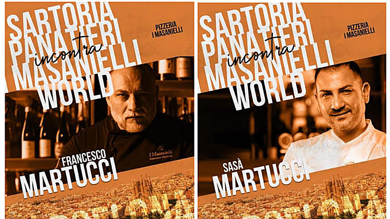 Cartel del evento en Sartoria Panatieri de Barcelona