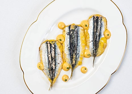 Imagen secundaria 1 - Algunos de los platos que se sirven en la nueva etapa del restaurante Ibai