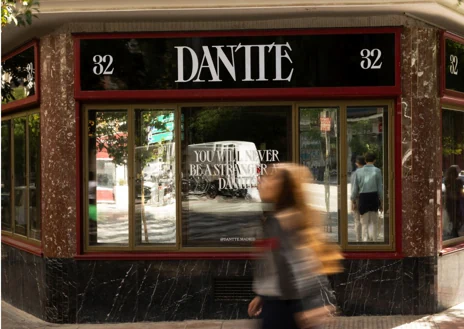 Secondary image 1 - Dante Liporace with his pizza in a glass; the Dantte façade and its veal Milanese.