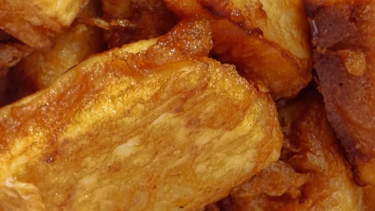 Leche frita, uno de los postres que aparecen con frecuencia en los menús de Rapaz