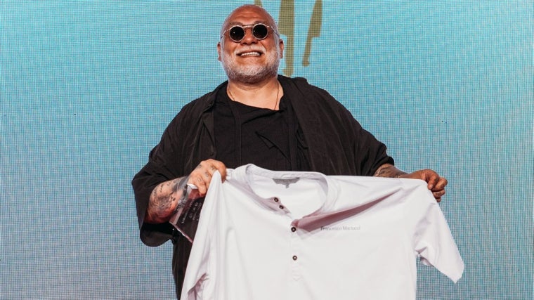 Martucci en la entrega de premios