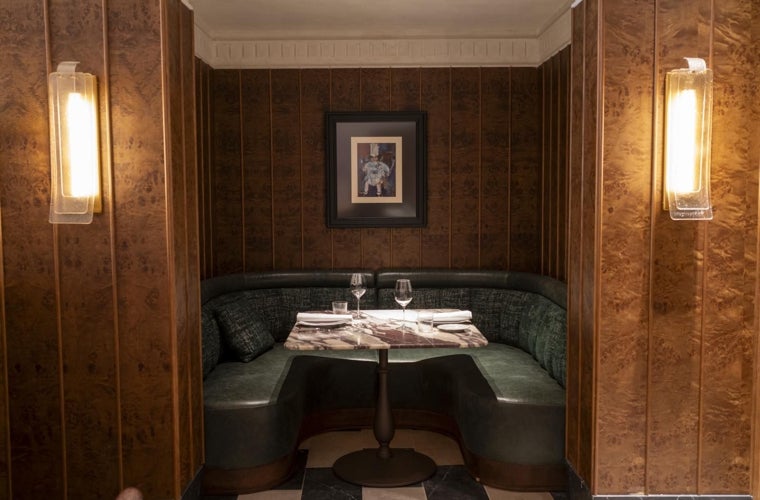 Uno de los rincones más íntimos del restaurante de Ramón Freixa