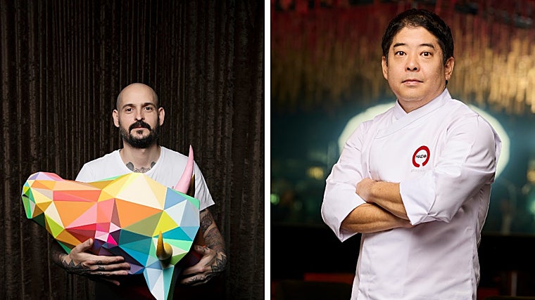 Aitos Azabala (izquierda) y Mitsuharu Tsumura (derecha)