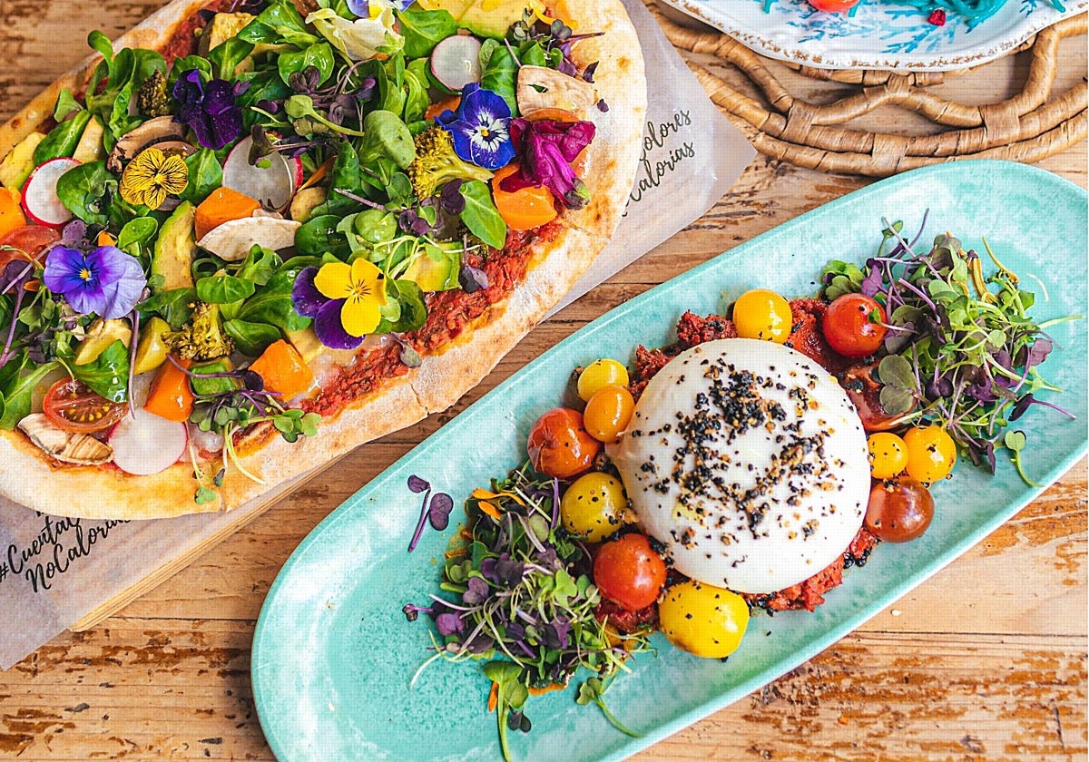 Pizza y burrata con tomates de Superchulo