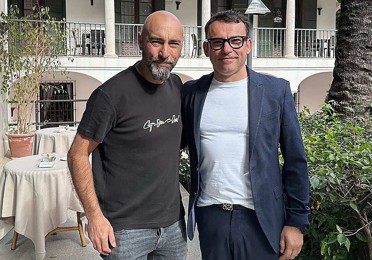 Benito Gómez, chef del dos estrellas Michelin Bardal (Ronda), y Marcos Granda, director de Skina, dos estrellas Michelin en Marbella