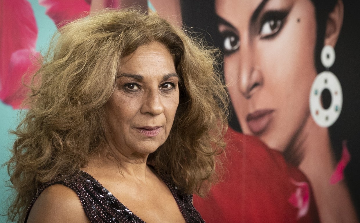 Lolita Flores en un photocall en Madrid