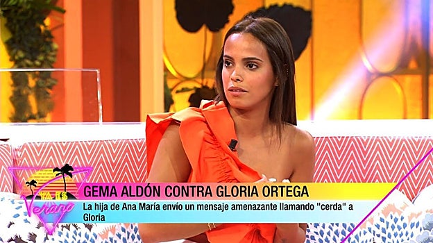 Gloria Camila en el plató de Ya es verano