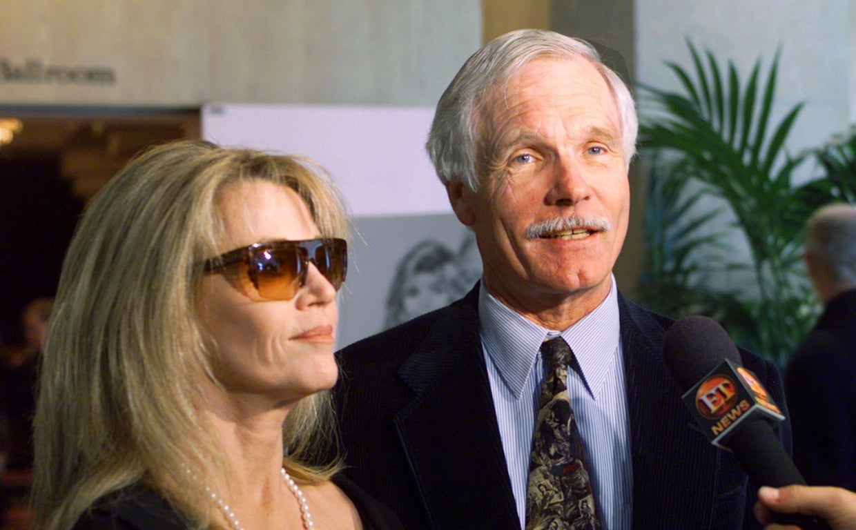 Jane Fonda y Ted Turner en Beverly Hills en octubre de 1999