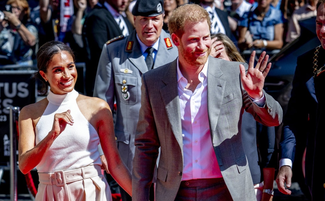 Meghan y Harry este martes en Dusseldorf ( Alemania)
