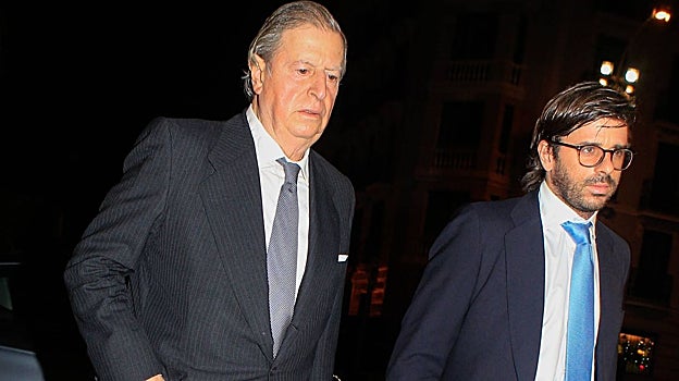 Fernando Falcó y su hijo Álvaro, actual marqués de Cubas