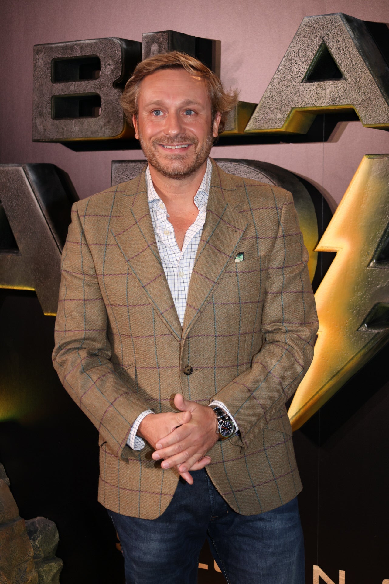 El cantante Juan Peña durante el photocall de la premier Black Adam