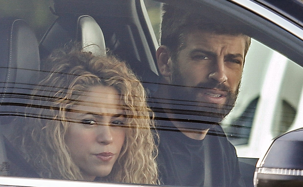 Foto de archivo de Shakira y Piqué