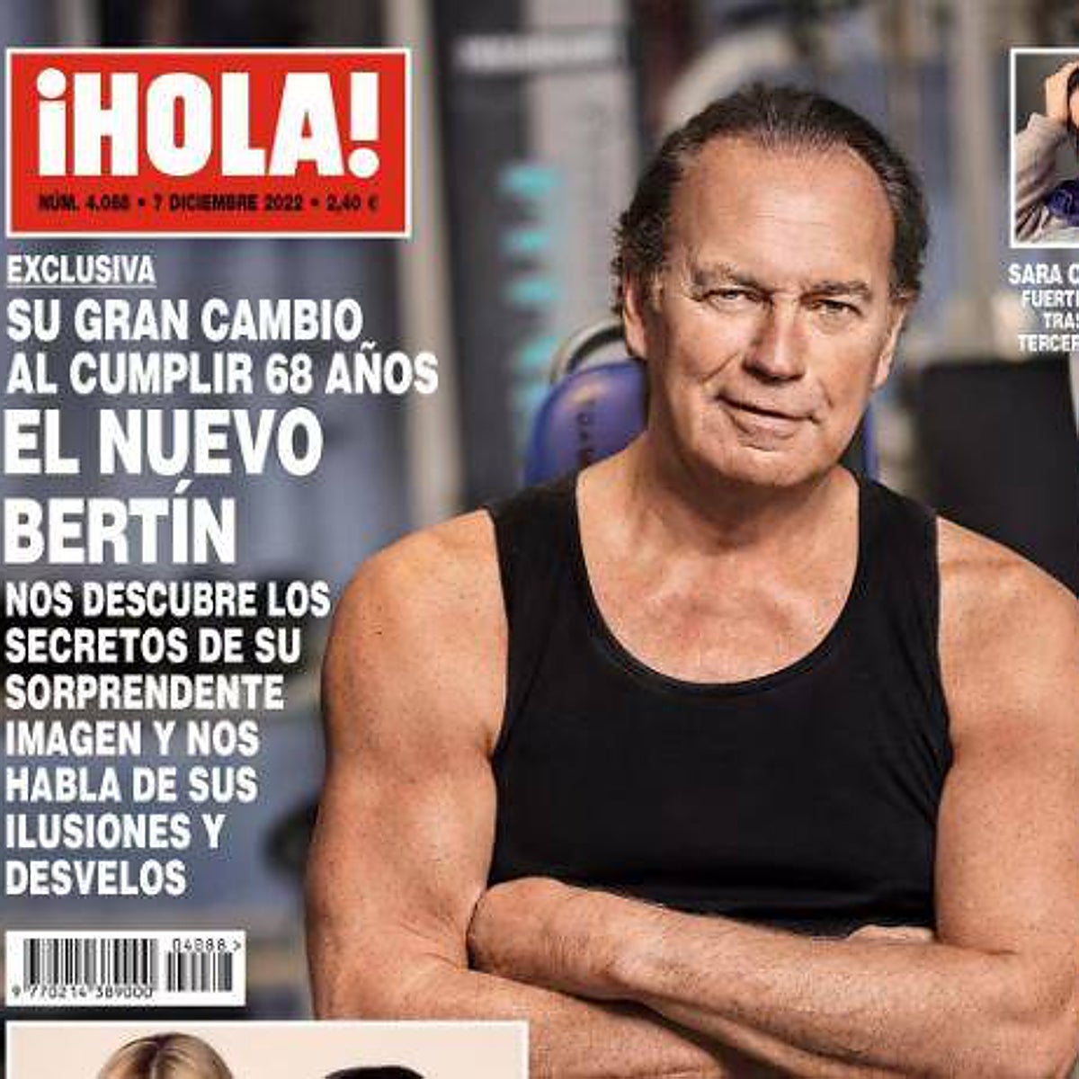 Con diez kilos menos y musculado: el nuevo Bertín Osborne