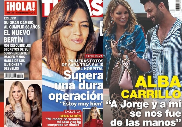 Esta semana las revistas celebran el alta hospitalario de Sara Carbonero