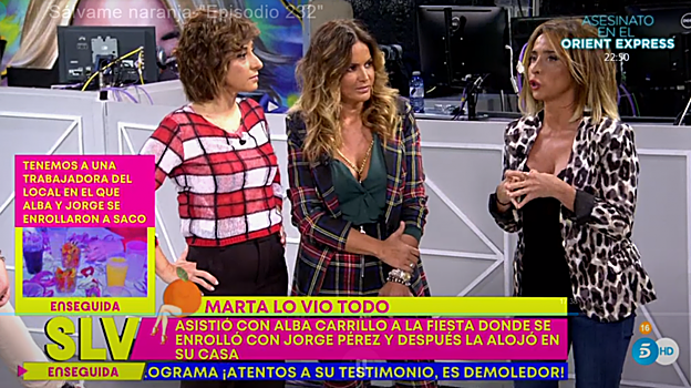 Marta López da su versión de los hecho en 'Sálvame'