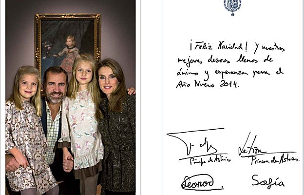 Sofía, Felipe, Leonor y Letizia