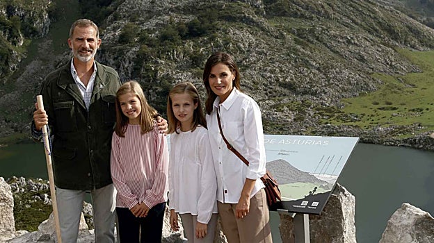 Felipe, Sofía, Leonor y Letizia